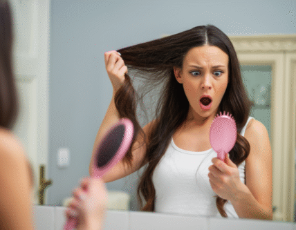 la chute des cheveux